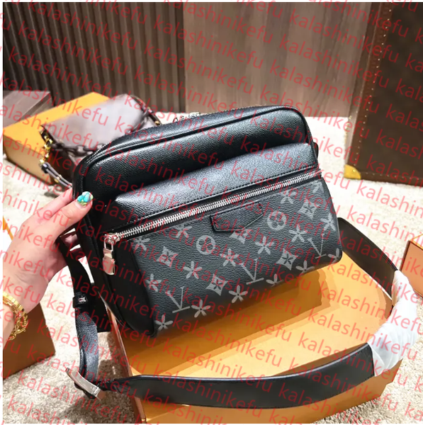 

Mens trio outdoor sports Messenger Shoulder bag Womens Cowhide louvis crossbody tote bags wallet handbags mini pochette designer clutch Bags, Split
