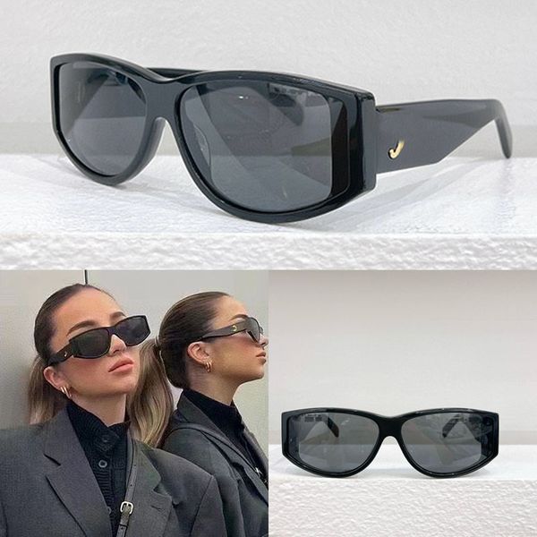 

Famous Designer 07 ACETATE Sunglasses 40227U Fashion Smoke Lens Cat eye Frame Side Metal Pattern Womens Top Quality Eyewear Summer UV Protection