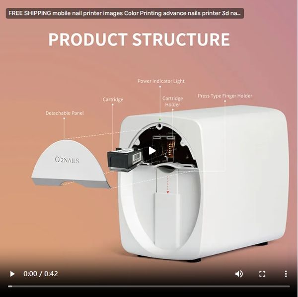 

2025 mobile nail printer images Color Printing advance nails printer 3d nail art printer for salons professional