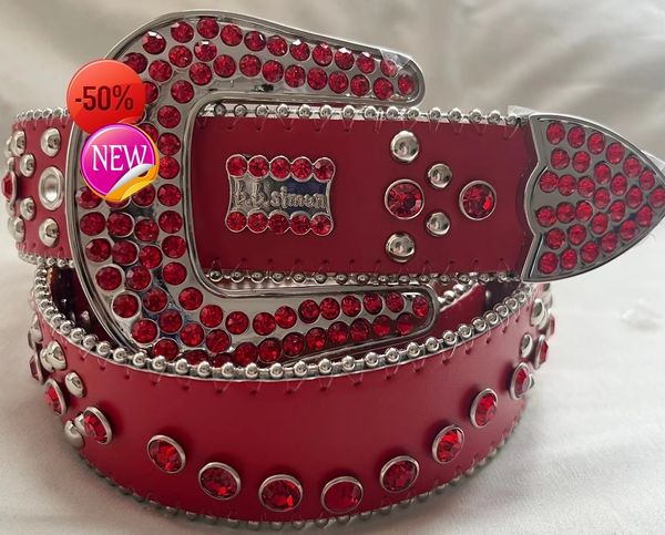 

designer belt bb belt bb simon belt mens belt for women men shiny diamond belts black on black blue white multicolour with bling rhinestones as gift waistband waistlkd, With bb simon high quality