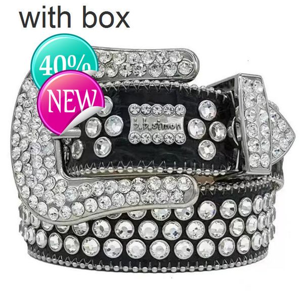 

2023 Designer Bb Belt Simon Belts for Men Women Shiny diamond belt Black on Black Blue white multicolour with bling rhinestones as gift 100-125cmmd, Pink