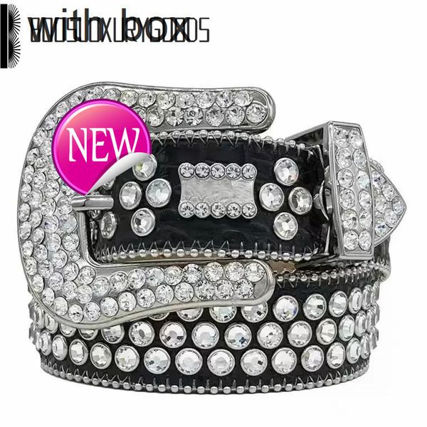 

Bb Belt High quality Women Rhinestone Belt Simon Silver Shiny Diamond Fashion Crystal Ladies Waist Shiny diamond belt Black on Whitemld, With gift box and logo