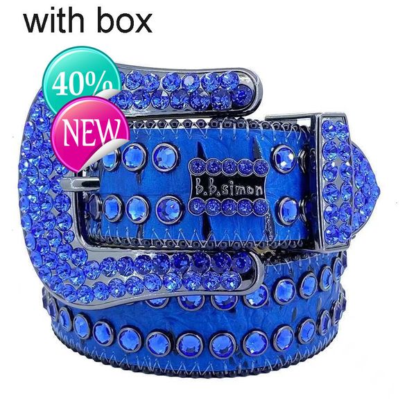 

Good Top Mens Designer Belt Bb Simon Belts For Womens Shiny Dia Belt On Black Blue White Multicolour With Bg Rhiesmd, No:4