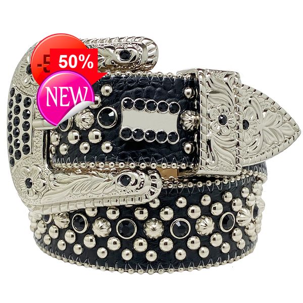 

Belts 2023 Fashion Designer Bb Belt Simon Belts for Men Women Shiny Diamond Belt Black on Black Blue White Multicolour with Bling Rhinestones As Giflod, 1_color