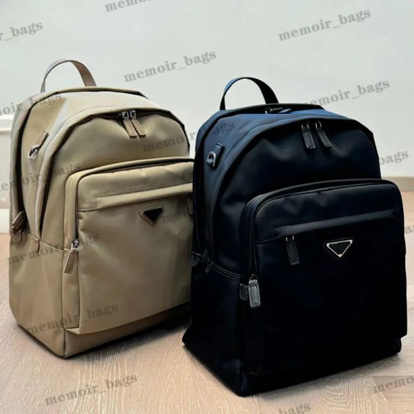 

Womens Designer Nylon Backpacks for Mens Ruck Sack Luxury Backpack Womans Rucksack Womens Travel Bags Fashion Casual Schoolbag Portable Laptop Bag BFG2502228, Beige