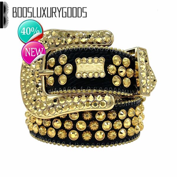 

2022 Designer Belt Bb Simon Belts for Men Women Shiny diamond belt Static Gold cintura uomo boosluxurygoodslmd, With logo bb simon