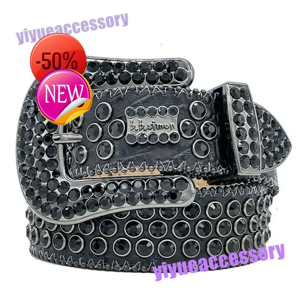 

Men Women Bb Simon Belt Luxury Designer Belt Retro Needle Buckle BeltS 20 Color Crystal diamond B i B i bb simon belt with stonelkd, 1_color