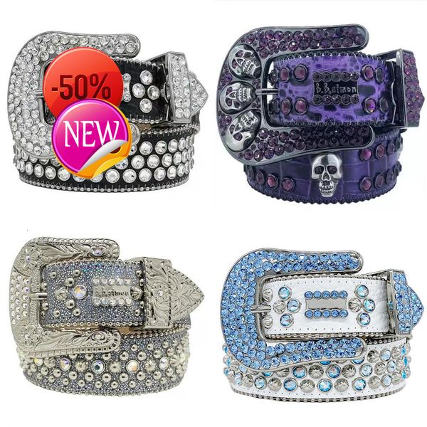 

Designer Bb Belt Simon Belts for Men Women Shiny diamond belt Black on Black Blue white multicolour with bling rhinestones as gift 0W4Glkd, Red