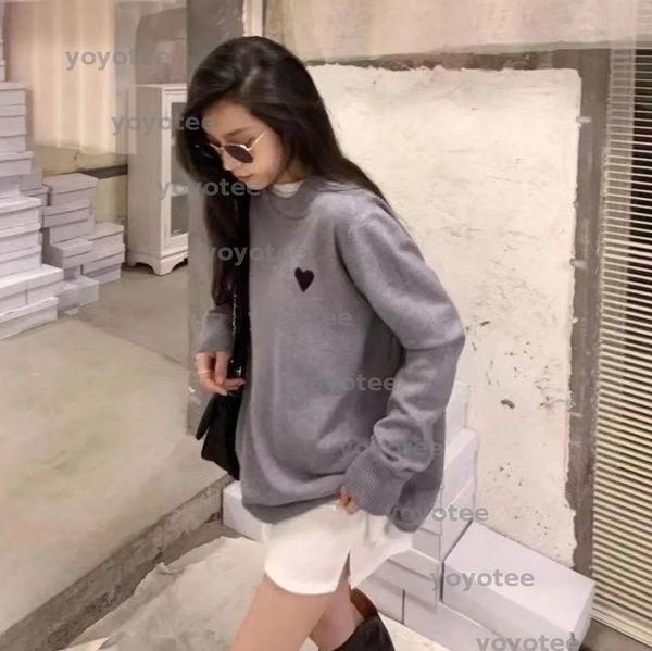 

Fall designer women sweater Bowling Luxury crew-neck cashmere knitwear Fashion casual love embroidery XS- BFG2502195, Silver