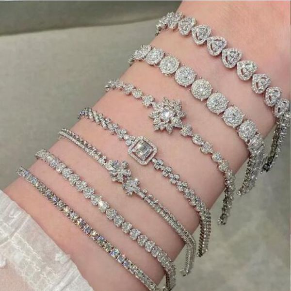 

Women Bracelet Designer Bracelet Full Diamond Wedding 18K Gold Plated Bracelet Luxury Jewelry Party