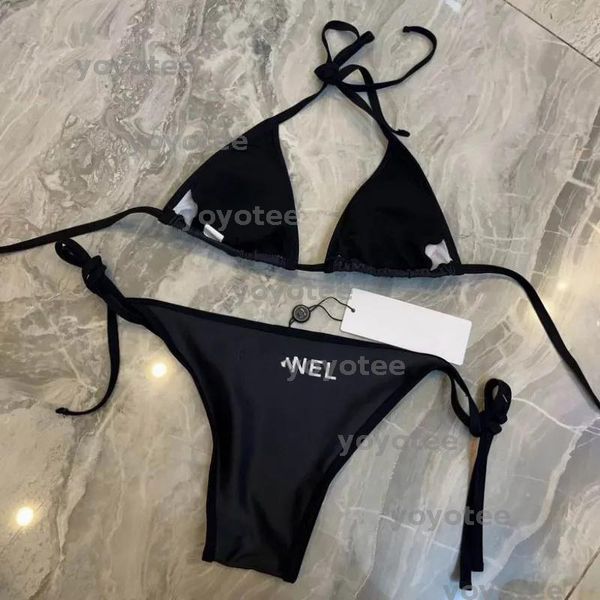

Women Swimwear Fashion letter print Bikini short Set Thongs Bra Beach Party Sexy push up Bandage Bathing Suit Swim Wear cc BFG2502145, Lightsteelblue