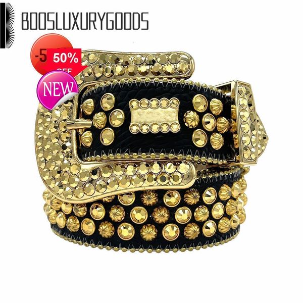 

2022 Designer Belt Bb Simon Belts for Men Women Shiny diamond belt Static Gold cintura uomo boosluxurygoodslod, With logo bb simon