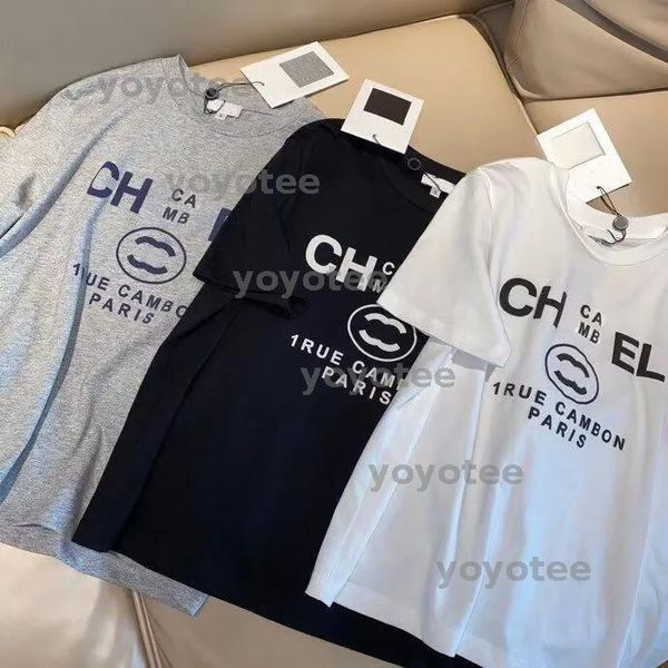 

Men's T-shirt designer T-shirt 2025 summer classic pure cotton letter print lapel T-shirt short sleeved niche men's and women's casual loose fashion clothing, White