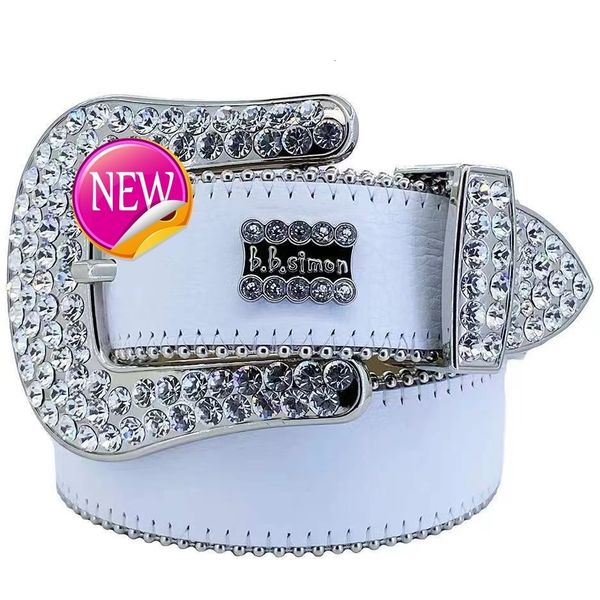 

mens Designer belt Bb Simon Belts for Womens Shiny Diamond Belt Black on Black Blue White Multicolour with Bling Rhinestoneskd, No:5