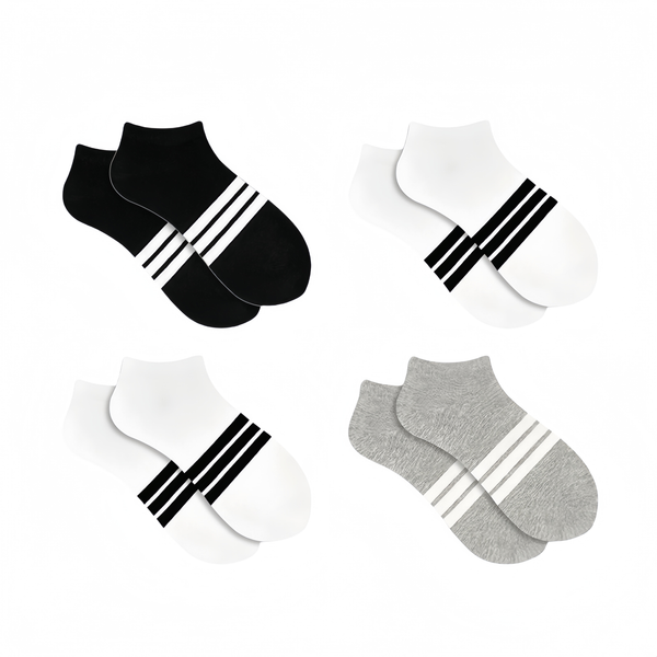 

Lightweight Pure Cotton Boat Socks for Men & Women - Stylish, Breathable, and All-Season Comfort, White