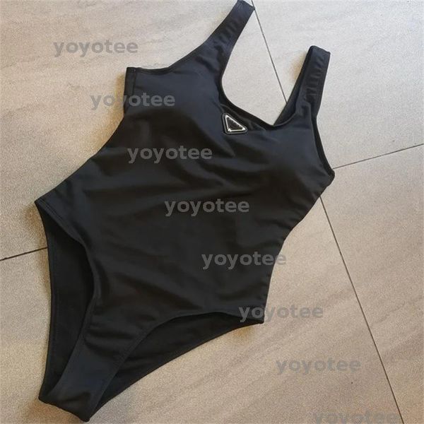 

Women One-piece Swimwear With Pads Bikini Set Push Up Shoulder Strap Letters Swimsuits Bathing Suit Swimming Suit Black Fashion 25SS BFG2502147, Khaki