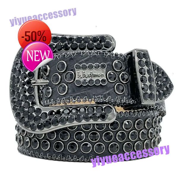 

Men Women Bb Simon Belt Luxury Designer Belt Retro Needle Buckle BeltS 20 Color Crystal diamond B i B i bb simon belt with stonelmld, 1_color