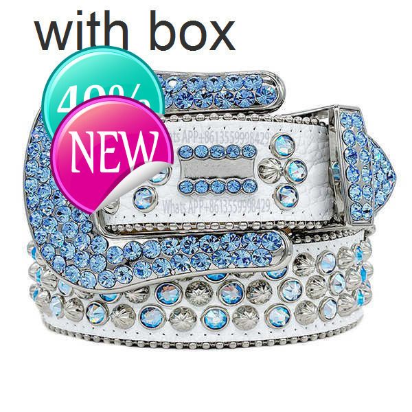 

2021 Designer Belt Bb Simon Belts for Men Women Shiny diamond belt on Black Blue white multicolourmd, Multi