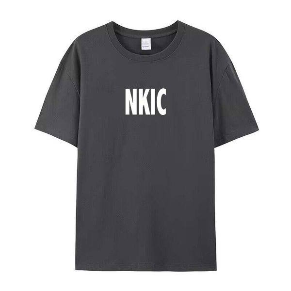 

Summer Men's 100% Cotton Gray T-shirt Fashion Slim Short Sleeved Comfortable Casual Round Neck Brand T-shirts Top Men's Clothing Plus Size S-2XL, Red 1