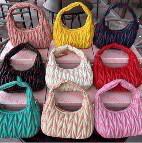 

2024 Women's pink Designer Cleo bag satchel tote Wander Matelasse underarm hobo Luxury Genuine Leather with shoulder strap clutch, 10#