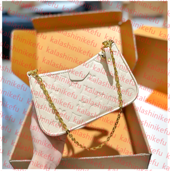 

Women Bag Designer Crossbody Shoulder Bags Chain Wallet Lady Easy Pouch On Strap Purse Letters Emed Flower Stripes Brand Handbags, Gold