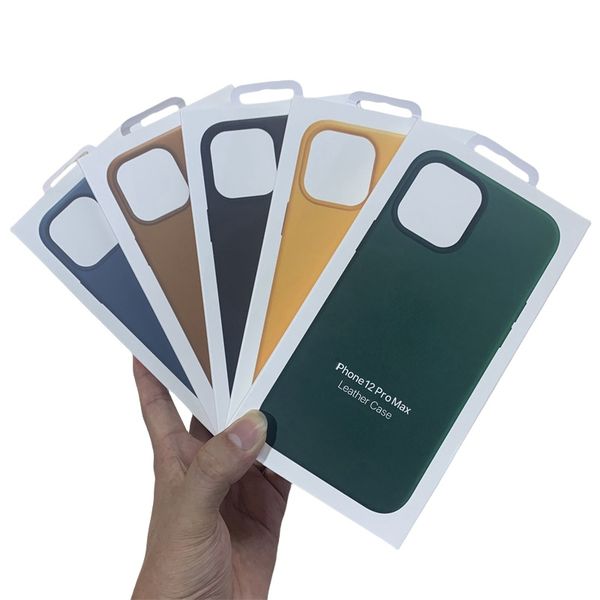 Original New Leather Magsafe phone case For iPhone 12 Pro Max mini Phone For Magsafe Phone Cover case with box