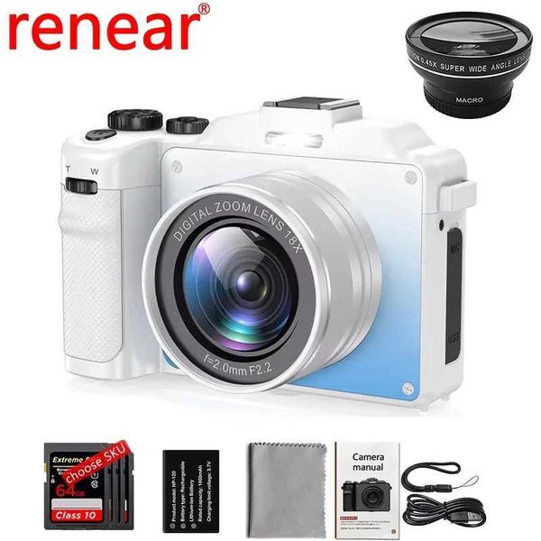 Digital Camera Full 4K 56MP 18X HD Video Image Stabilizer Compact Cameras Selfie For Students YouTube Z250220