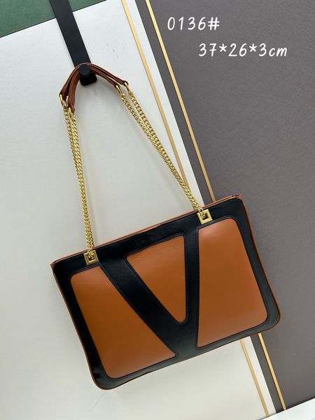 

Top Women Crossbody Bags Tote Luxurys Designers Womens Handbags Purses Ladies Casual Tote Genuine Leather Shoulder bag Female Shopping Big Wallet, Brown