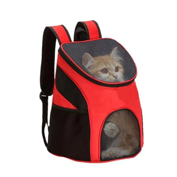 

Foldable Outdoor Travel Pet Carrier -  Capacity Breathable Mesh Dog Bag, Blue