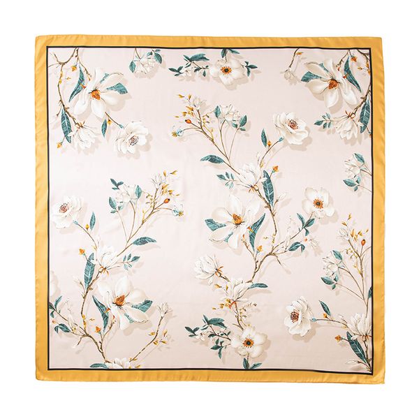 

New 90cm Printed Simulated Silk Scarf --891340