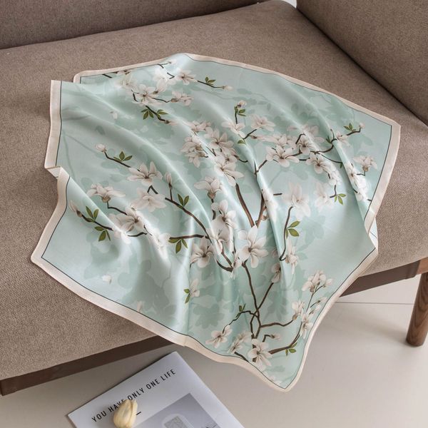 

High-end 100% twill mulberry silk scarf --809375