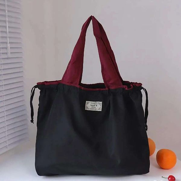 2025 Environmentally Friendly Shopping Home Foldable One Shoulder Carrying Supermarket Grocery Bag ddmynov