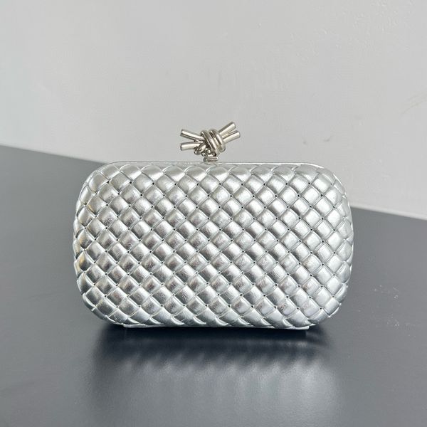 Mirror Master Quality Clutch Bag Simple Clutch Braided Texture Bag Cosmetic Bag Leather Solid Color Exquisite Ladies Luxury Brand With Gift Box
