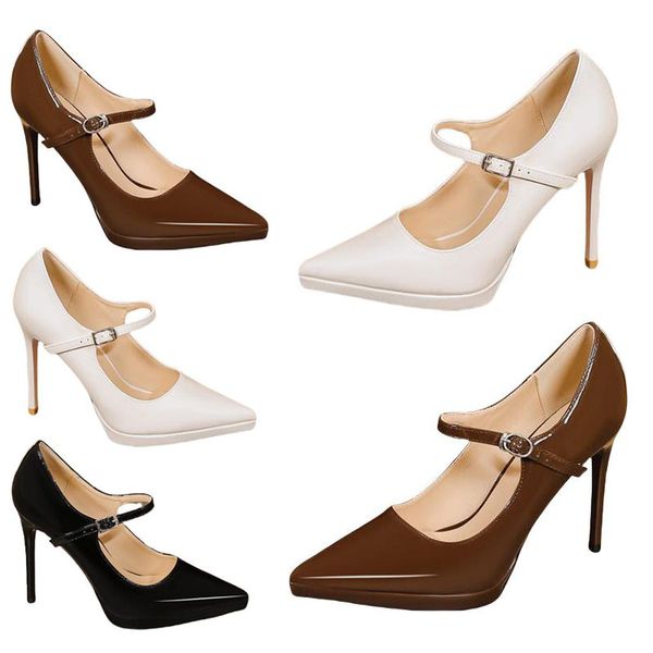 

2025 Designer shoes High heels Luxurvs heels Designer heels shoes Paris Dress classics Women 11cm Heels Black Golden Gold wedding shoes size 35--42 XOBBB33333