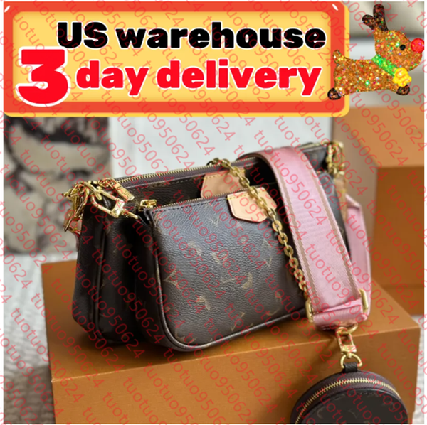 

Handbags wallet 3pcs set Women Classic Designer Pochette Felicie Genuine Leather Shoulder bag Clutch Tote, Grey