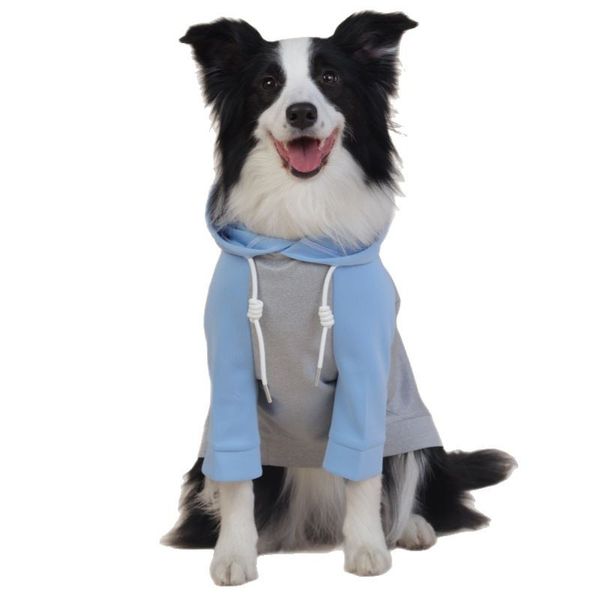 

Dog Hooded Sweatshirt for Medium/Large Breeds - All-Season Comfort, Simple & Stylish Design, Beige