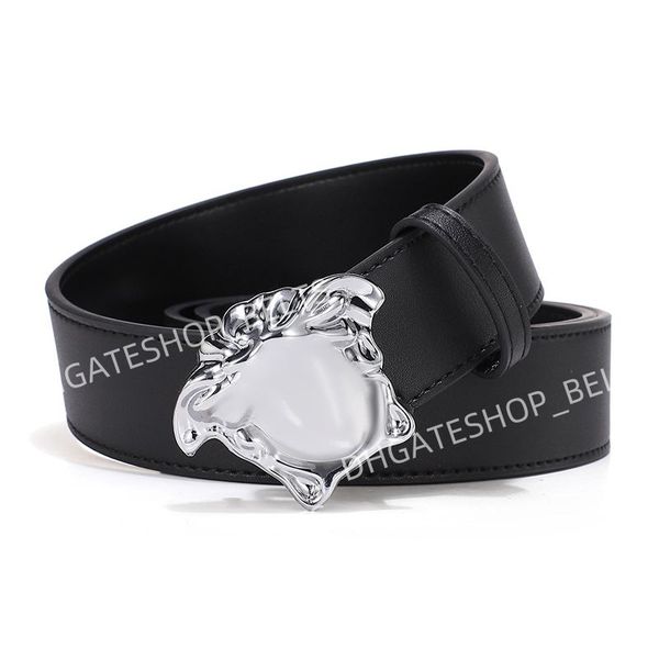 

designer mens belt for womens belt head Smooth Buckle 38mm leather belt designer man belt size 105cm-125cm girdle waistband waist band Optional Box, #2