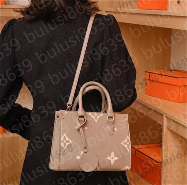 

Handbag 2025 Crossbody Bag Shopping Handbag Fashion classic ONTHEGO PM Women's Luxury Designer Bag Messenger Women's Courier Bag, 2* knurling