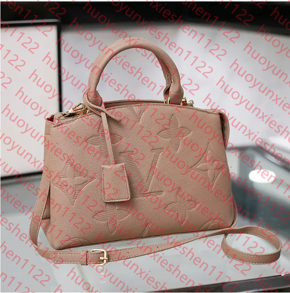 

2024 Top Quality Genuine Leather Bags Women Embossing Handbags Shoulder Messenger Bags PETIT PALAIS Tote GRAND PALAIS Satche, 7#
