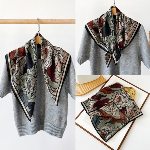 

New fairy style double-sided two-color printed scarf --807512