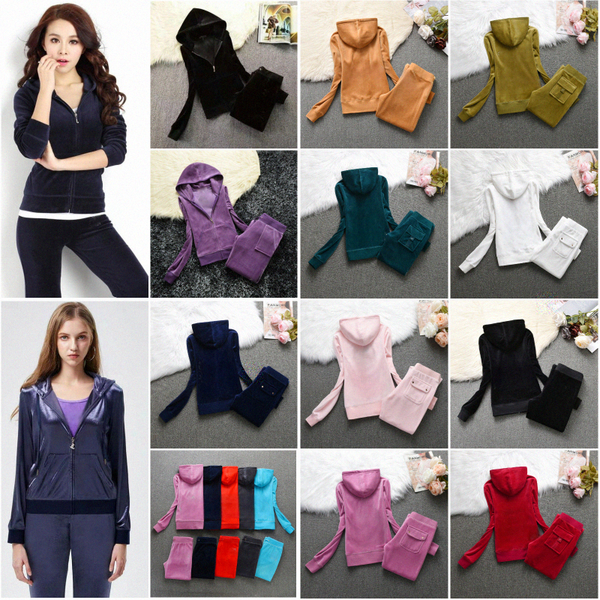 

designer hoodie womens tracksuit designer tracksuit women short and long sleeved suit velvet two piece sportswear pullover hoodie set wear Jogging suit 03, Color 43