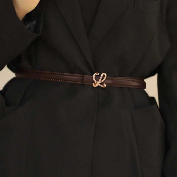 

Belts Womens Retro Alloy Buckle Fashion Casual Jeans High End Long Skirt Pants Belt belts for women famous brand J250225, Multi
