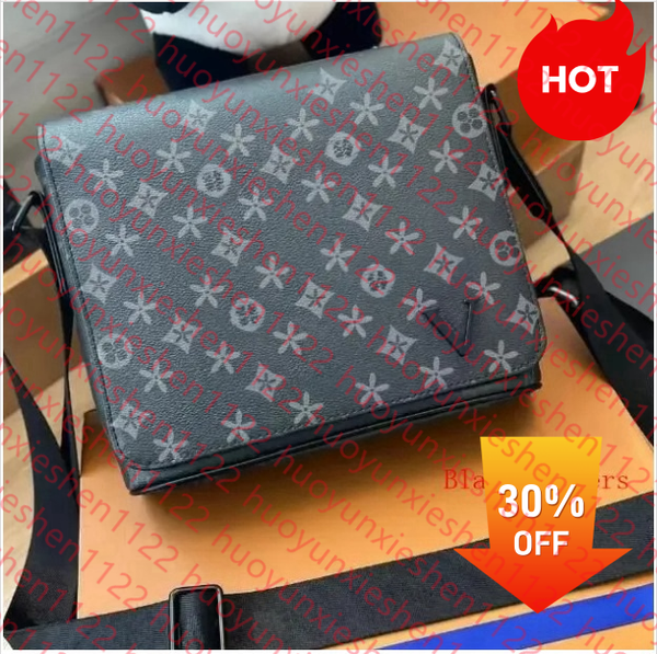 

Luxurys Designer bags men Leather Black Flowers Messenger Purse Crossbody Bags Shopping Bag Plain Shoulder bag Handbags Women Wallets purse tote bag M46255, 3#