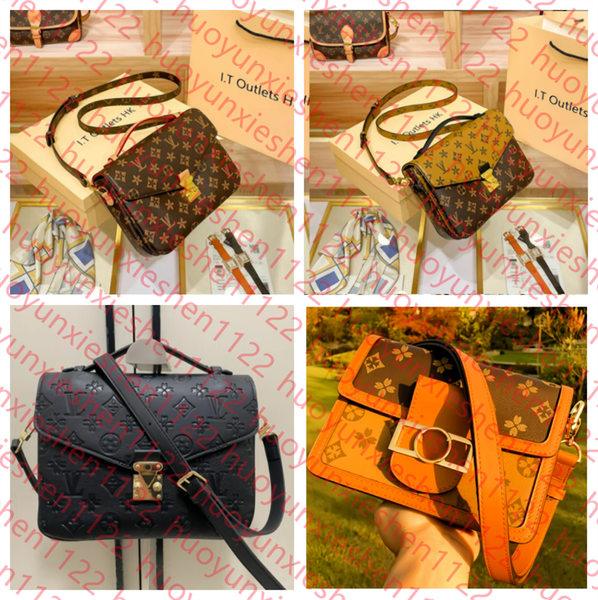 

luxurys designers crossbody bag pochette metis Women handbag messenger bags oxidizing leather elegant shoulder bags Purse Crossbody bags M44875 M41487, 3#