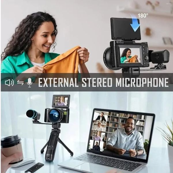 

2025 Digital Cameras G-Anica 4k For Pography48MP Video Camera YouTube Vlogger Kit-Microphone & Remote Control Tripod Grip