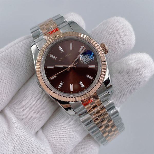 UPGRADED MIYOTA Automatic Mechanical 36mm Precise Mens Watches ST9 Sapphire Cyclops Date Window Men's Wristwatches With Oyster,Jubilee President Strap