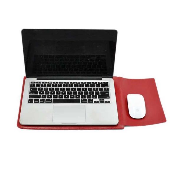 Laptop bag case Microfiber Leather Sleeve for Thinkpad X1 Carbon Yoga 14inch Dual Pocket with Exterior Mouse Pad Z250224