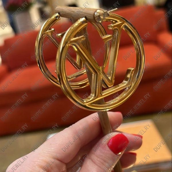 

Classic Designer Earrings For Woman Letters Hoop 18k Gold Women Earstuds Luxury Ladies Jewelry With Box