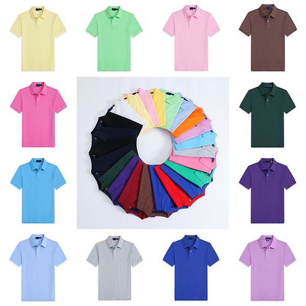 

T-shirt designer polo shirt polo Quality embroidery shirts Men's designer shirt Business standing collar cotton fashion mens women polo shirts asian size s-xxl, Small embroidery 1