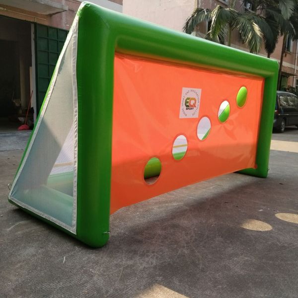4mLx2mWx2mH (13.2x6.5x6.5ft) Customized outdoor games inflatable soccer kick game pop up baseball football goal Penalty Target Shootout Goal Equipment